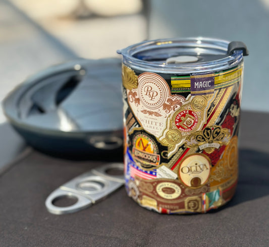 Cigar Label Lowball Tumbler